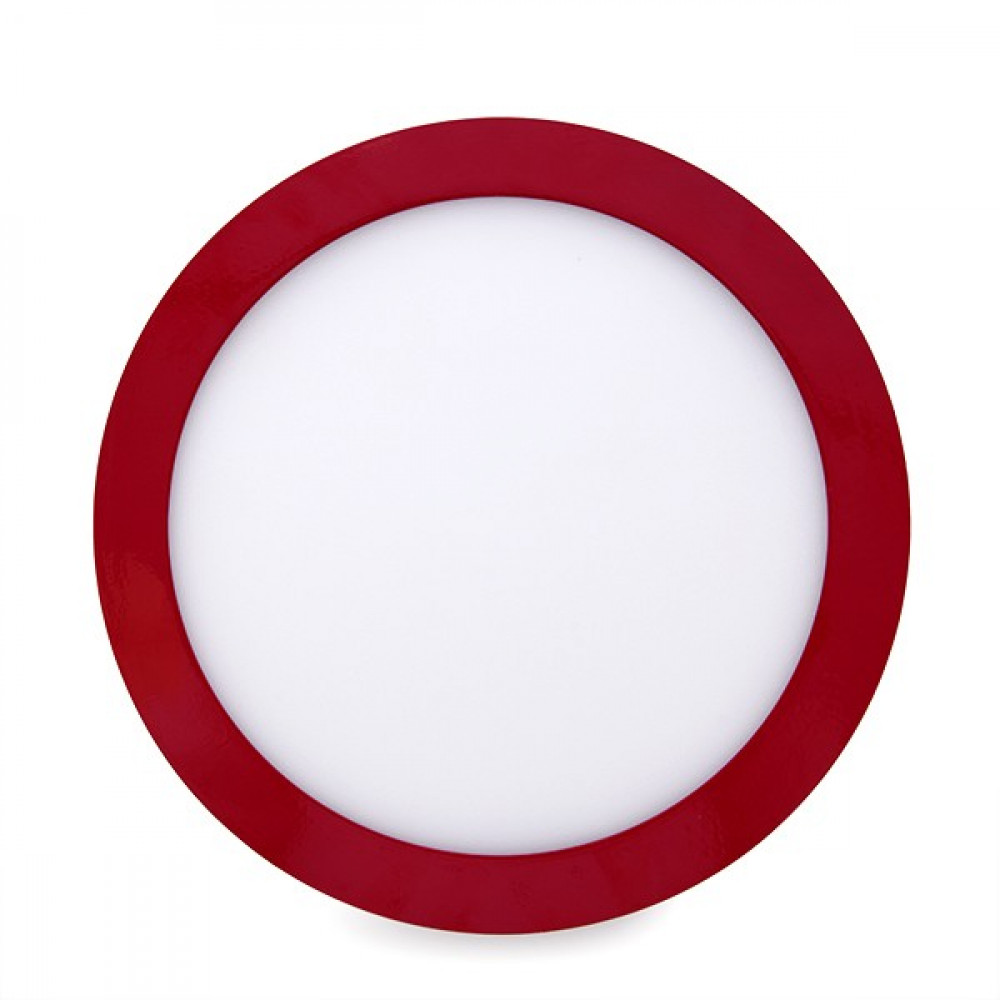 Plafón LED 18w 1800lm 4200ºk circular rojo 40.000h [ho-jm18wr-r-w]
