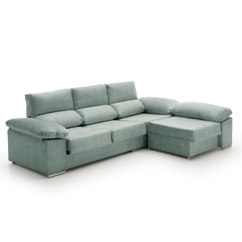 Sofa chaise longue reversible anna agua marina