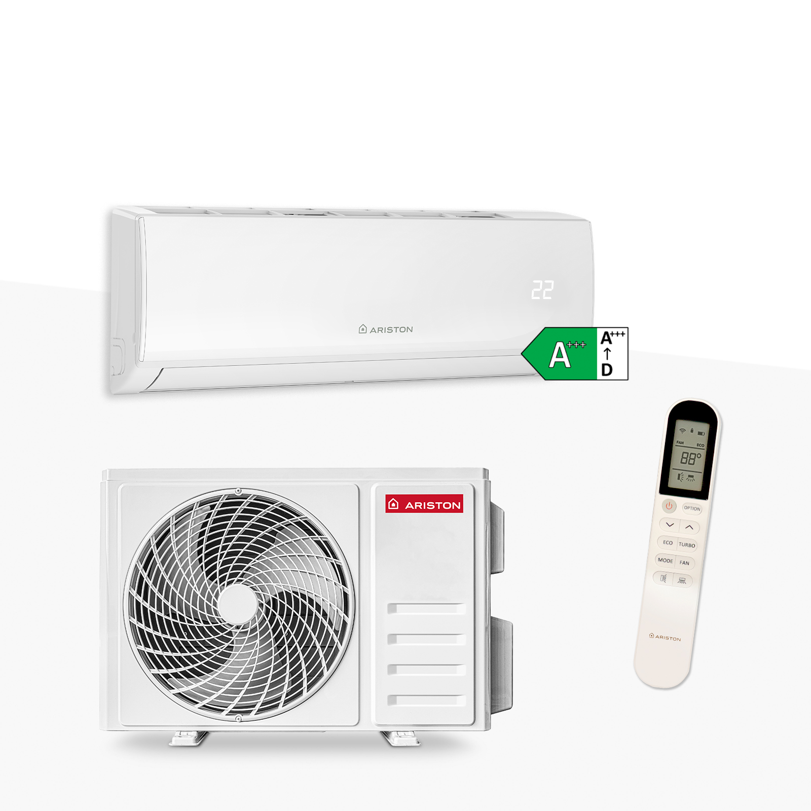 Aire acondicionado split, Ariston, kios 50, mono split inverter 1x1