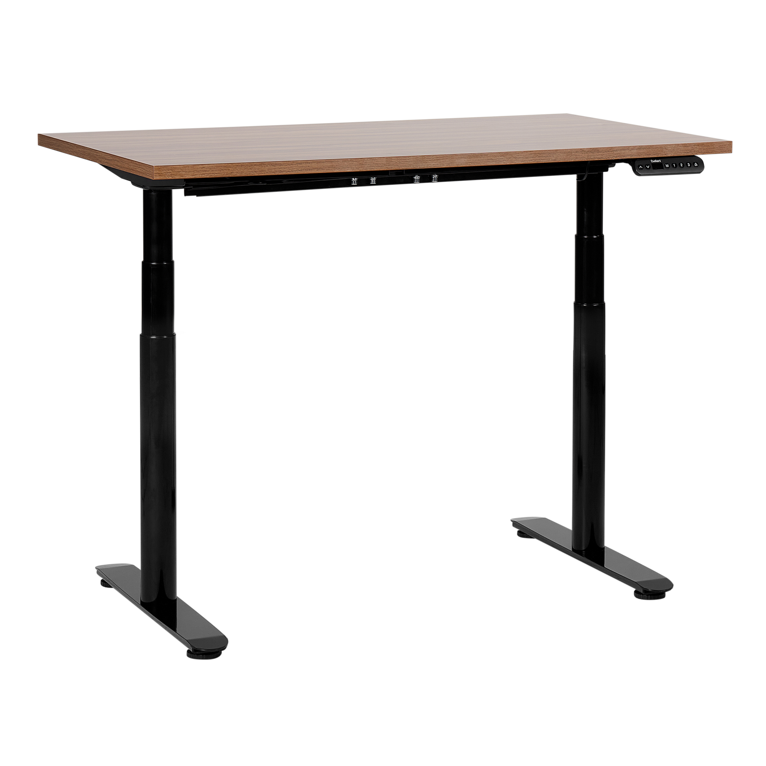 Escritorio de altura regulable eléctrico destinas 120 cm 72 cm marrón/negro