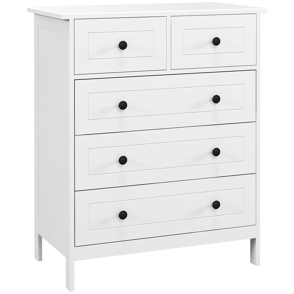 Cajonera 74x40x91 cm color blanco Homcom, hogar - muebles de dormitorio