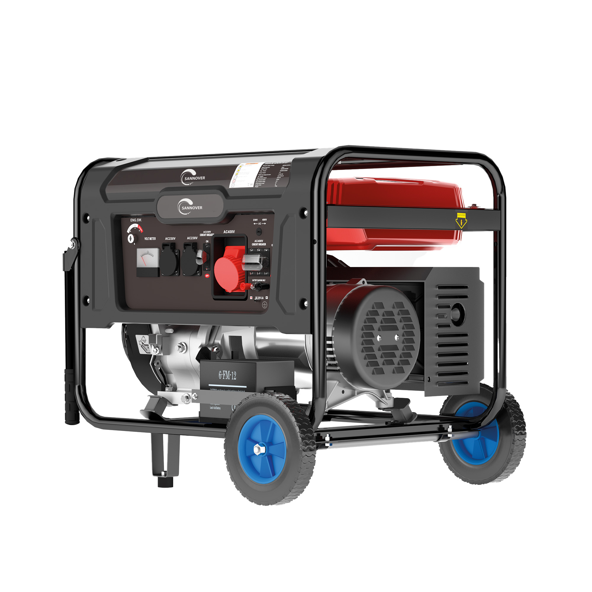 Generador Gasolina 5 500 w con 3 tomas de corriente
