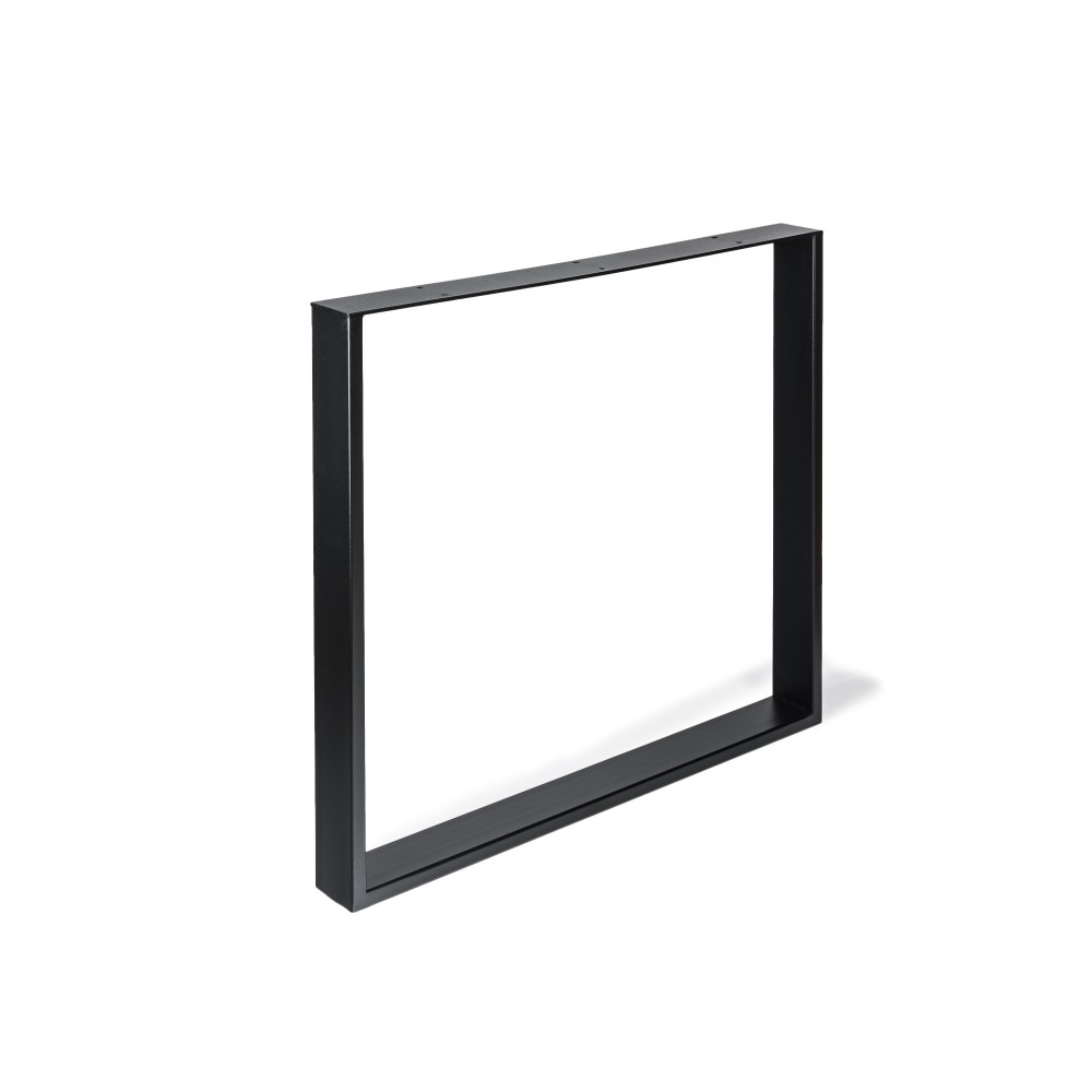 Mueble de diseño rei pie fijo metal crudo negro