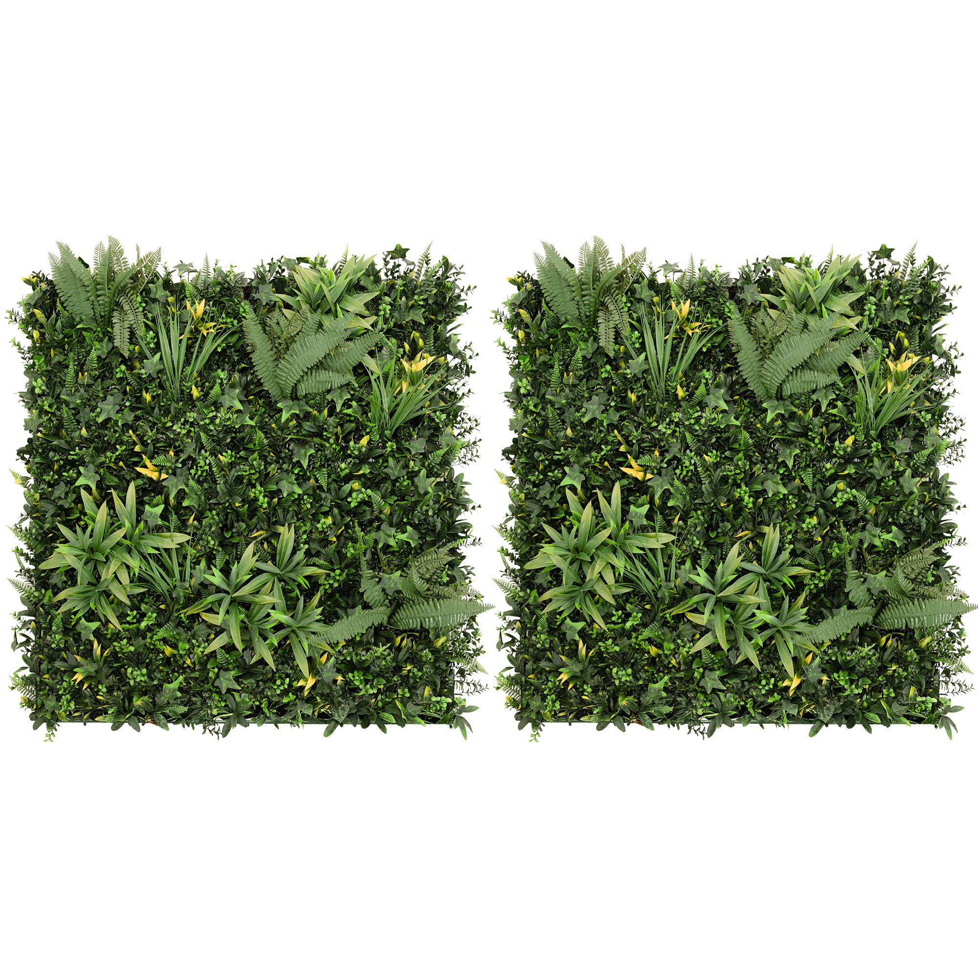 Jardín vertical artificial ayla x 2 - 100 x 100 cm