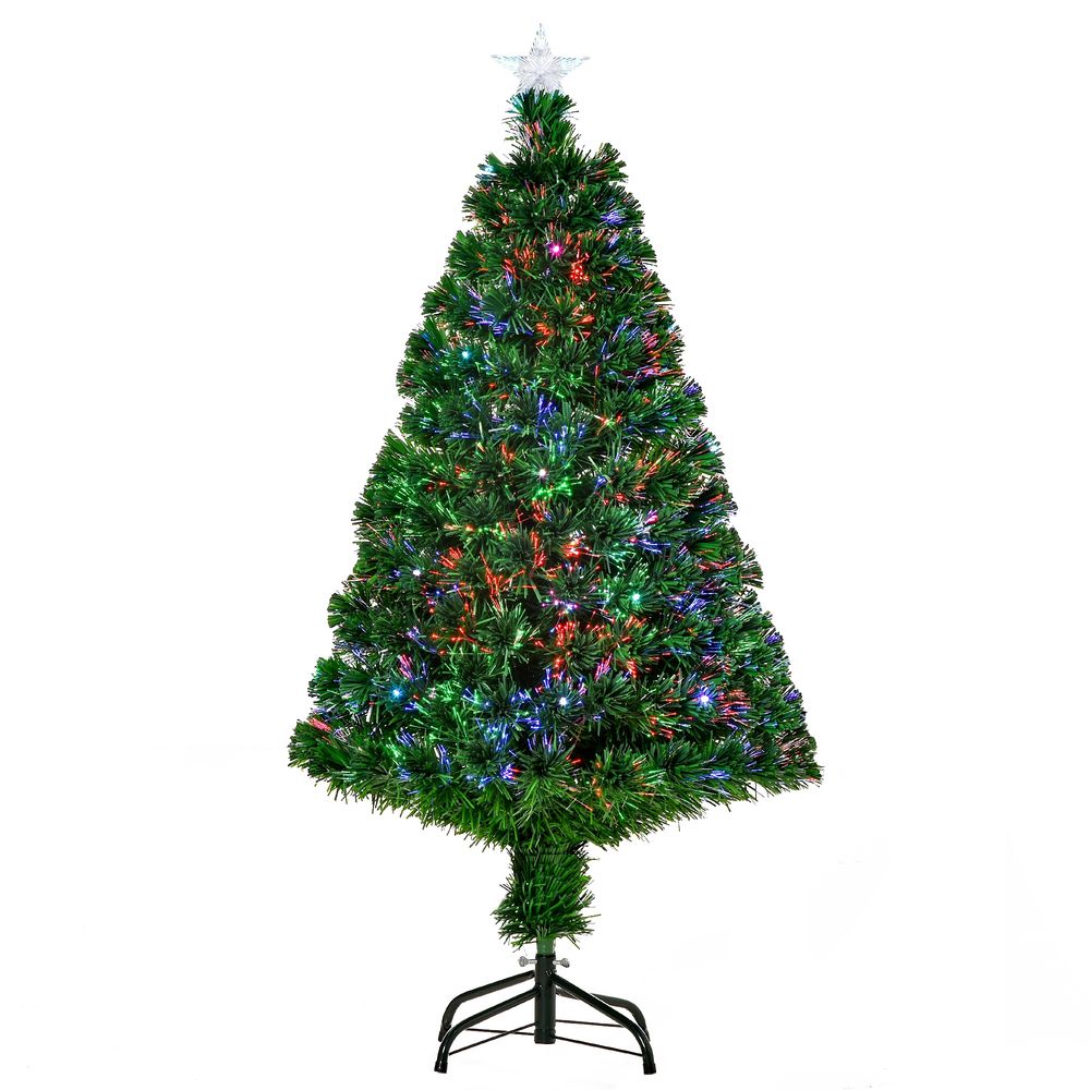 Árbol de navidad ø60x120 cm PVC, hierro color verde Homcom