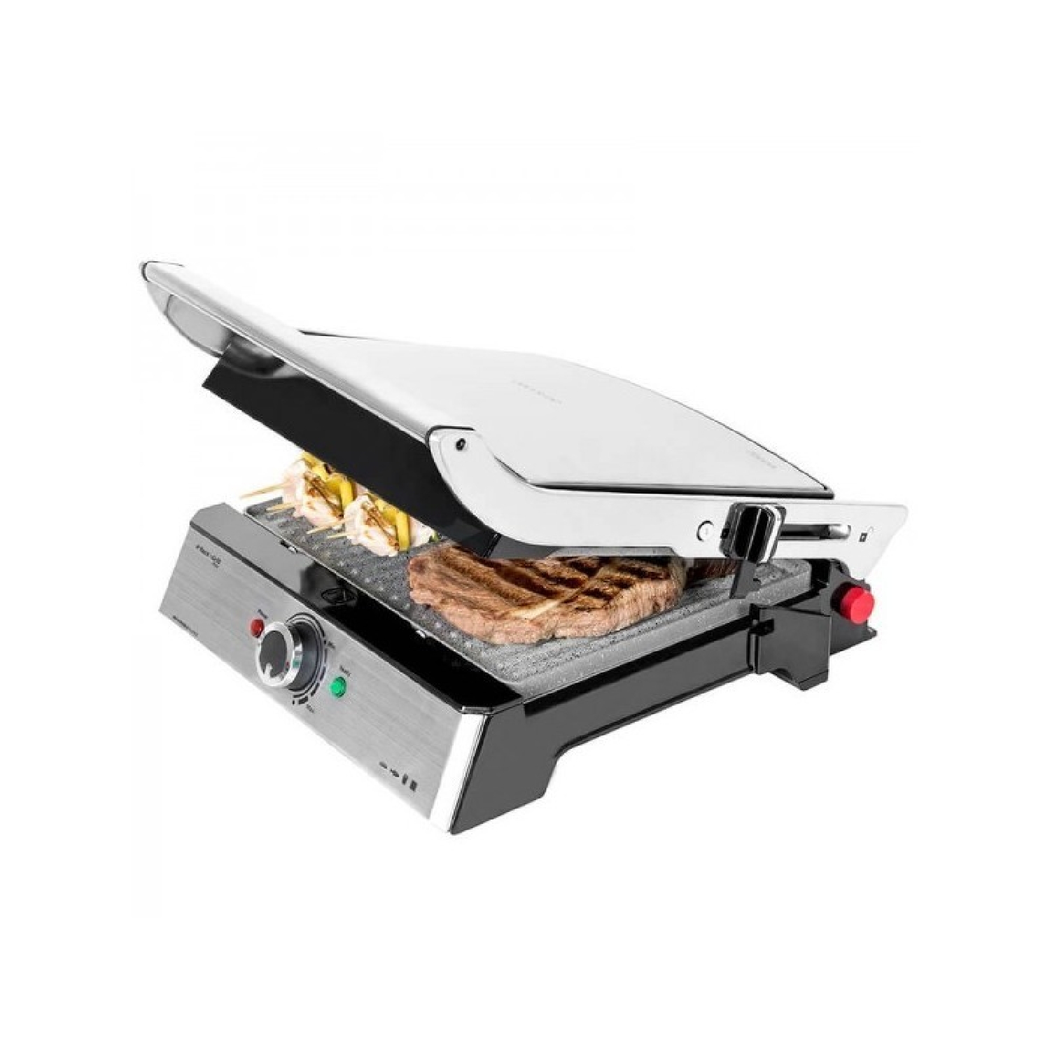 Cecotec rock'n grill pro - parrilla eléctrica, revestimiento de piedra