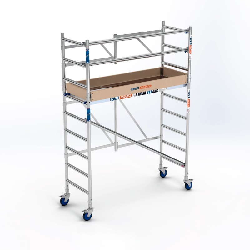 Andamio plegable Xtrem 75x190 3,65 m at con barras extra y rodapié