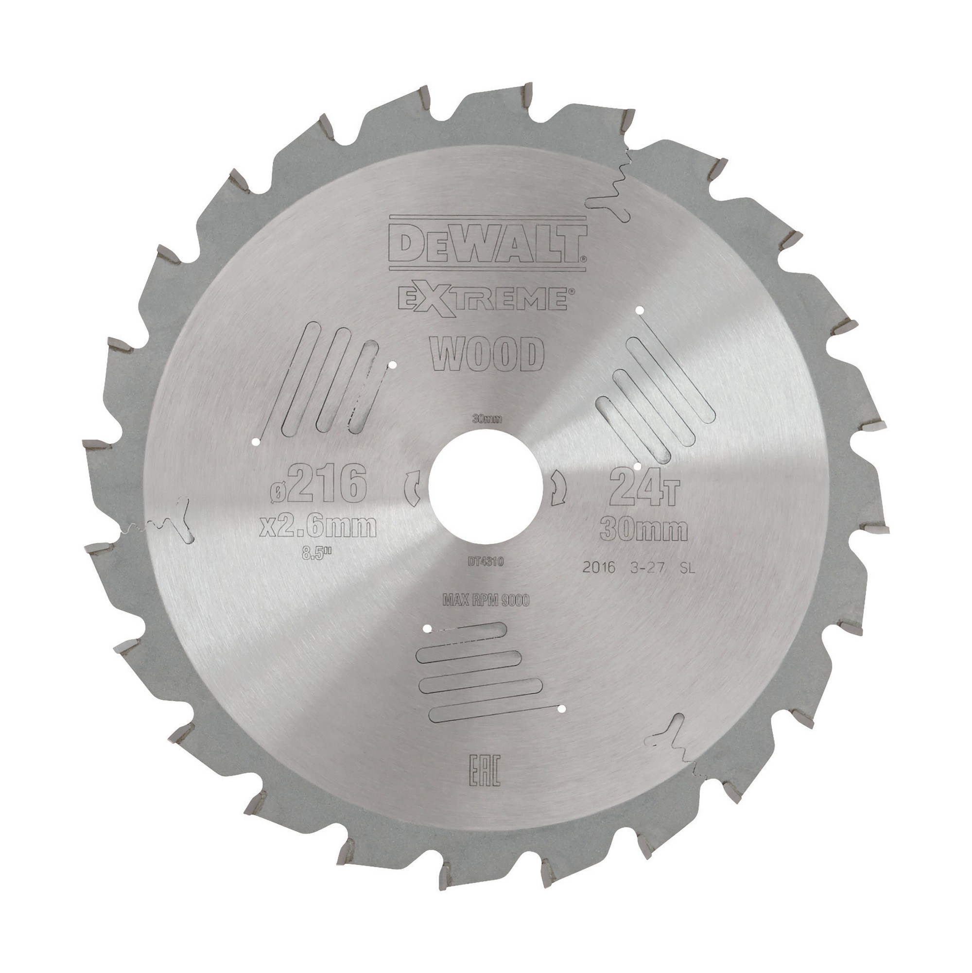 Dewalt dt4310-qz - hoja para sierra circular estacionaria 216x30mm 24d
