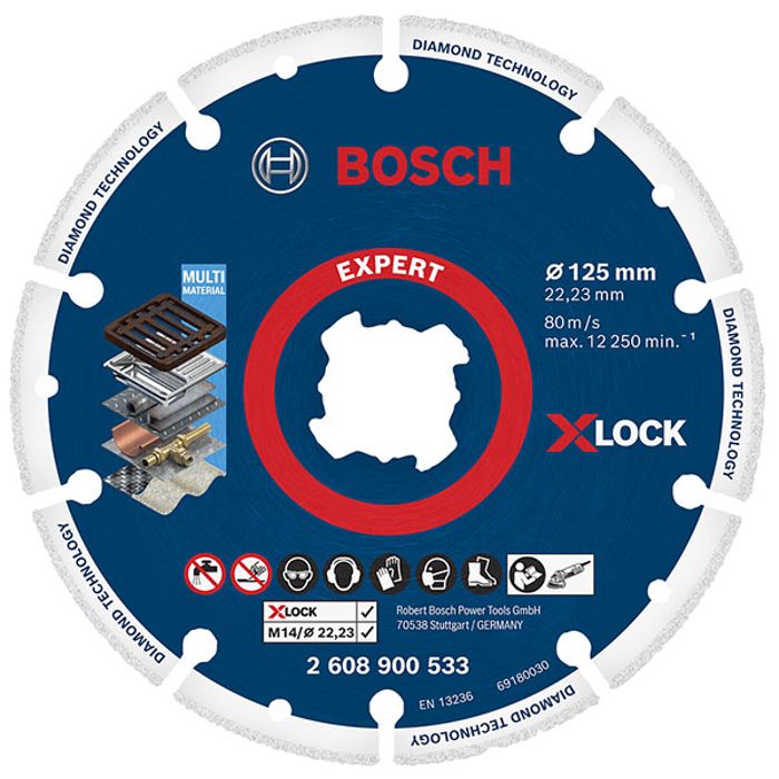 Disco de diamante metal expert Bosch ø125 mm - 2608900533