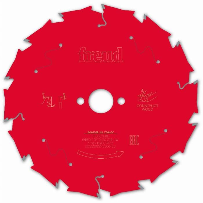 Lámina para sierra circular portátil freud - ø160 2/1,3 al20 z14 ba 18° - f
