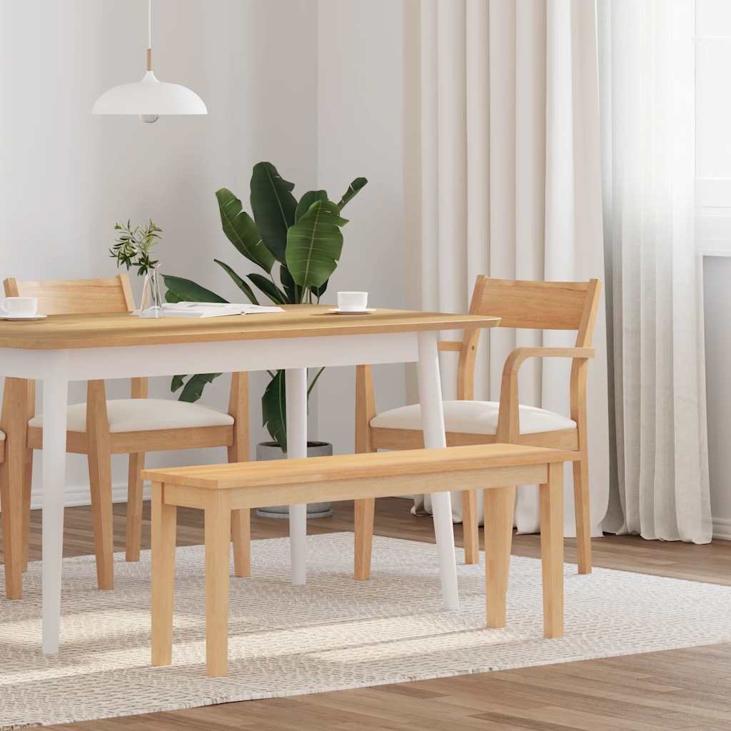 Banco 110 cm madera maciza caucho oif605991
