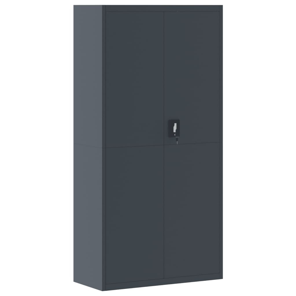 vidaXL taquilla de acero gris antracita 90x40x180 cm