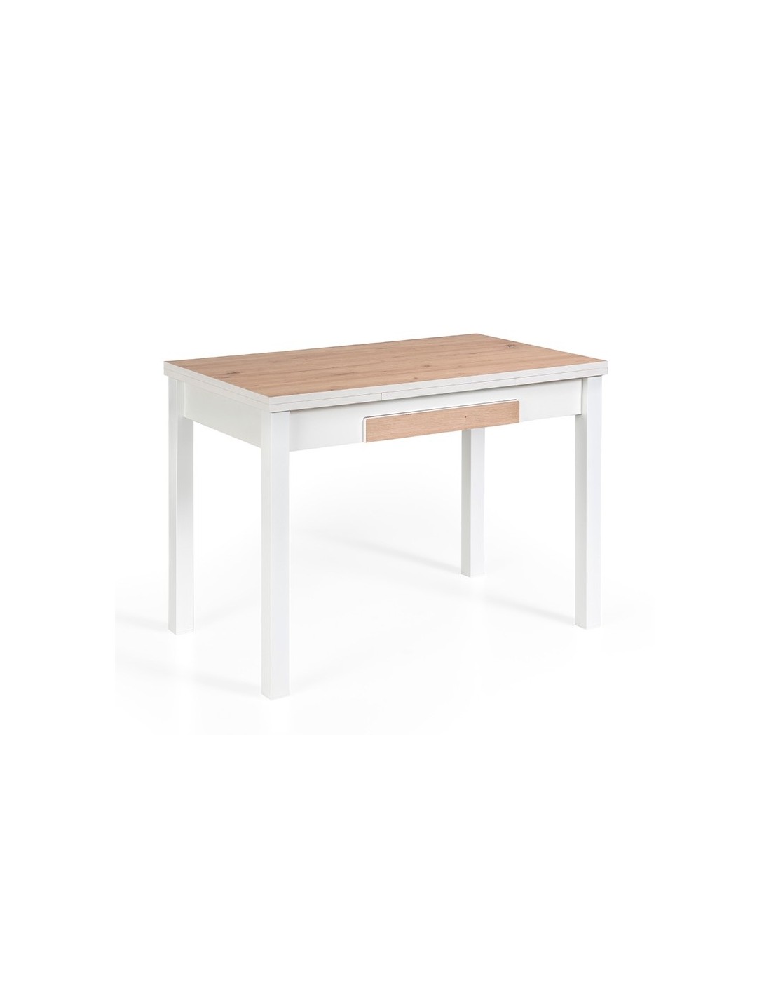 Momma Home mesa cocina extensible NOLI, sobre MDF Roble y patas metal