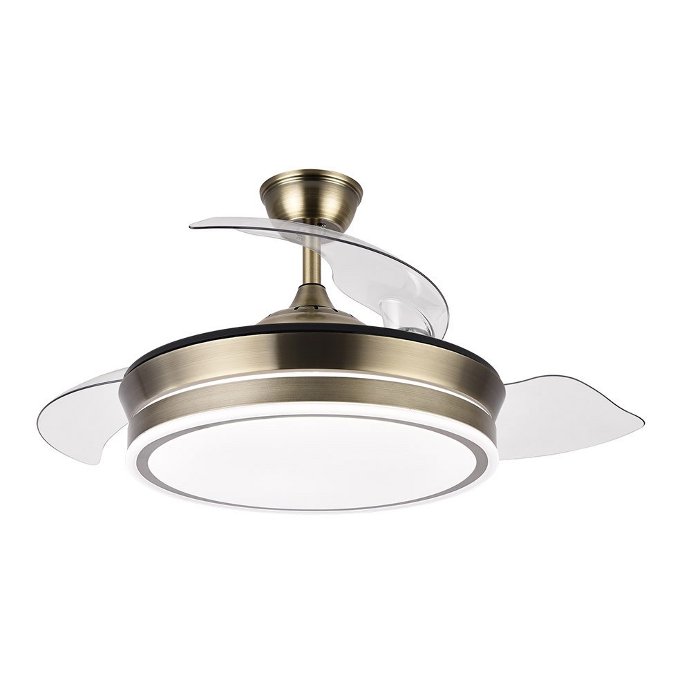 Ventilador dc bayomo cuero 72w 3 aspas desplegables