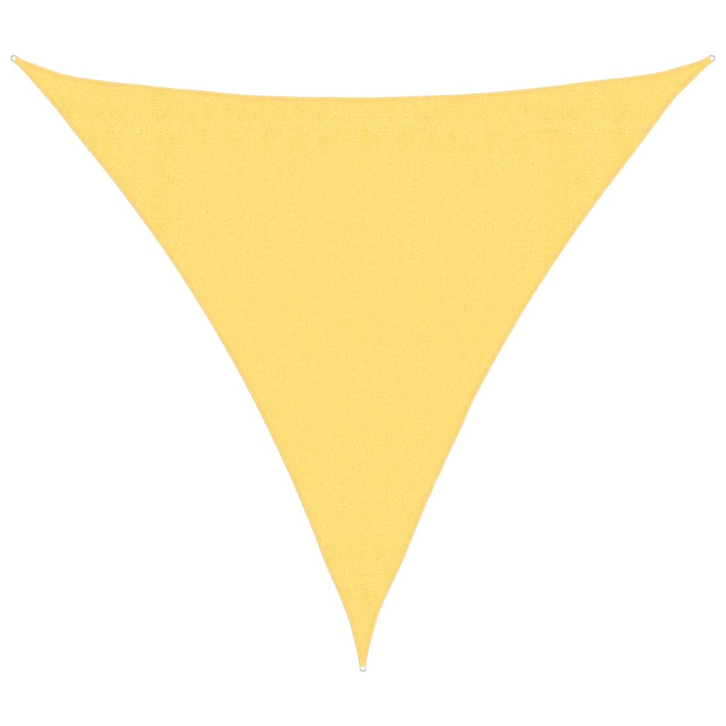 vidaXL toldo de vela beige hdpe 160 g/m² 3x3x3 m
