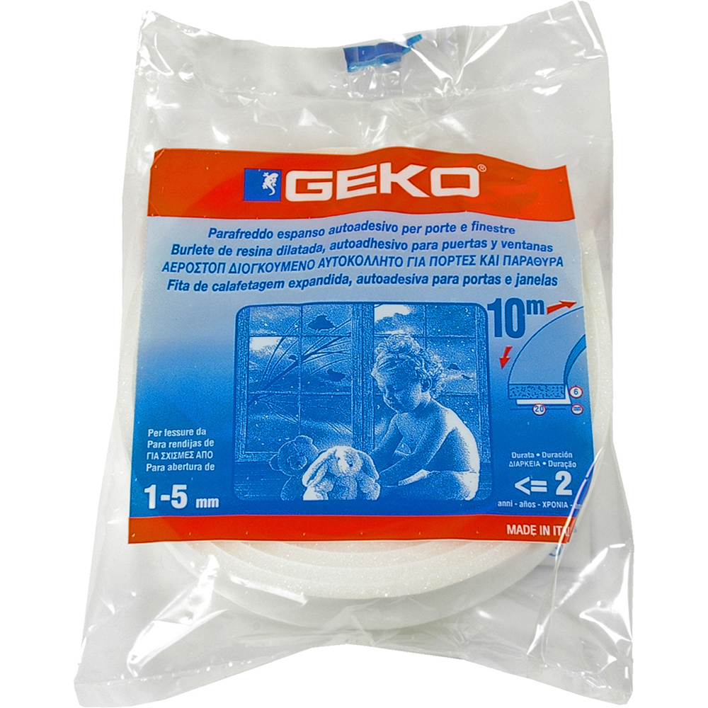 Burlete espuma 15mm x10m 1100/22 geko
