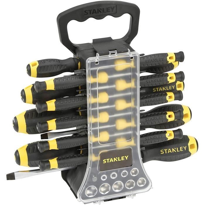 Juego de destornilladores stanley, 49 piezas, herramientas de bricolaje, he