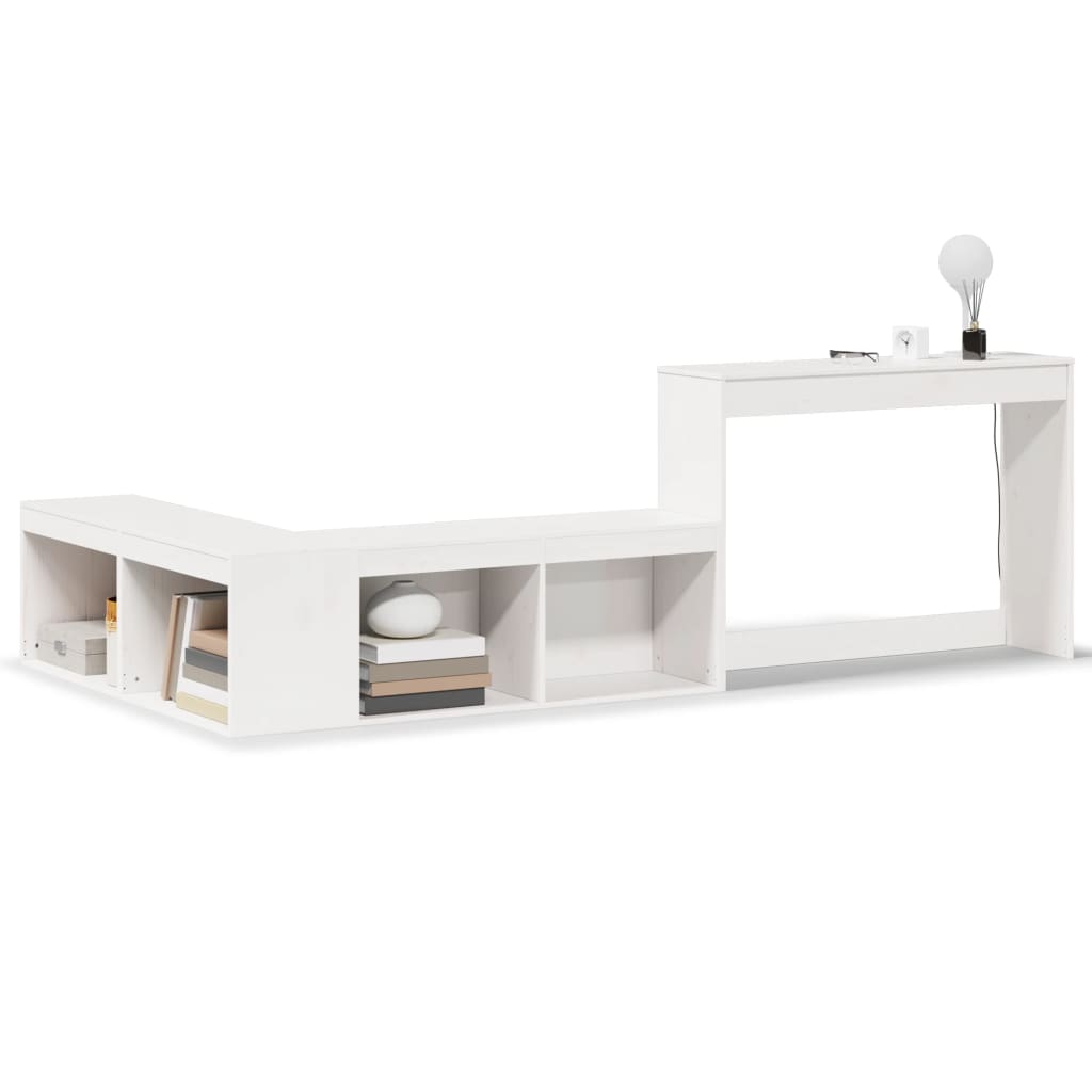 Casa lúmina - mesita de noche blanco madeira 232 x 112 x 75 cm