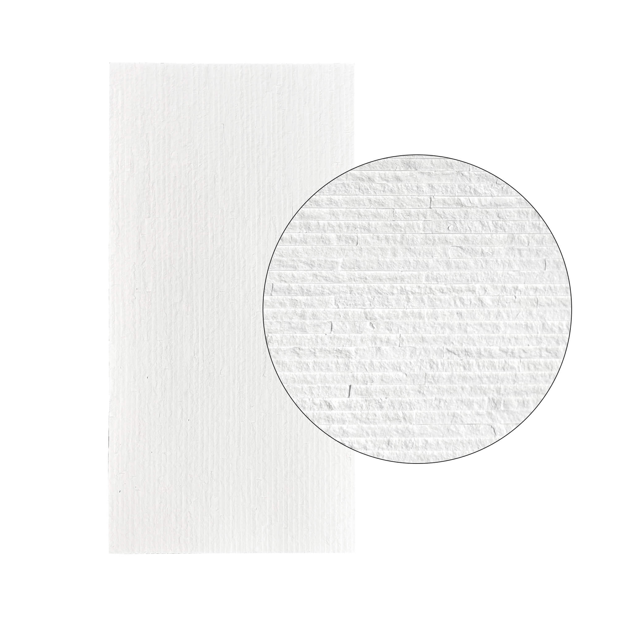 Pack 5 panel mural piedra flexible natural venecia blanco 120x60cm 3,60m²