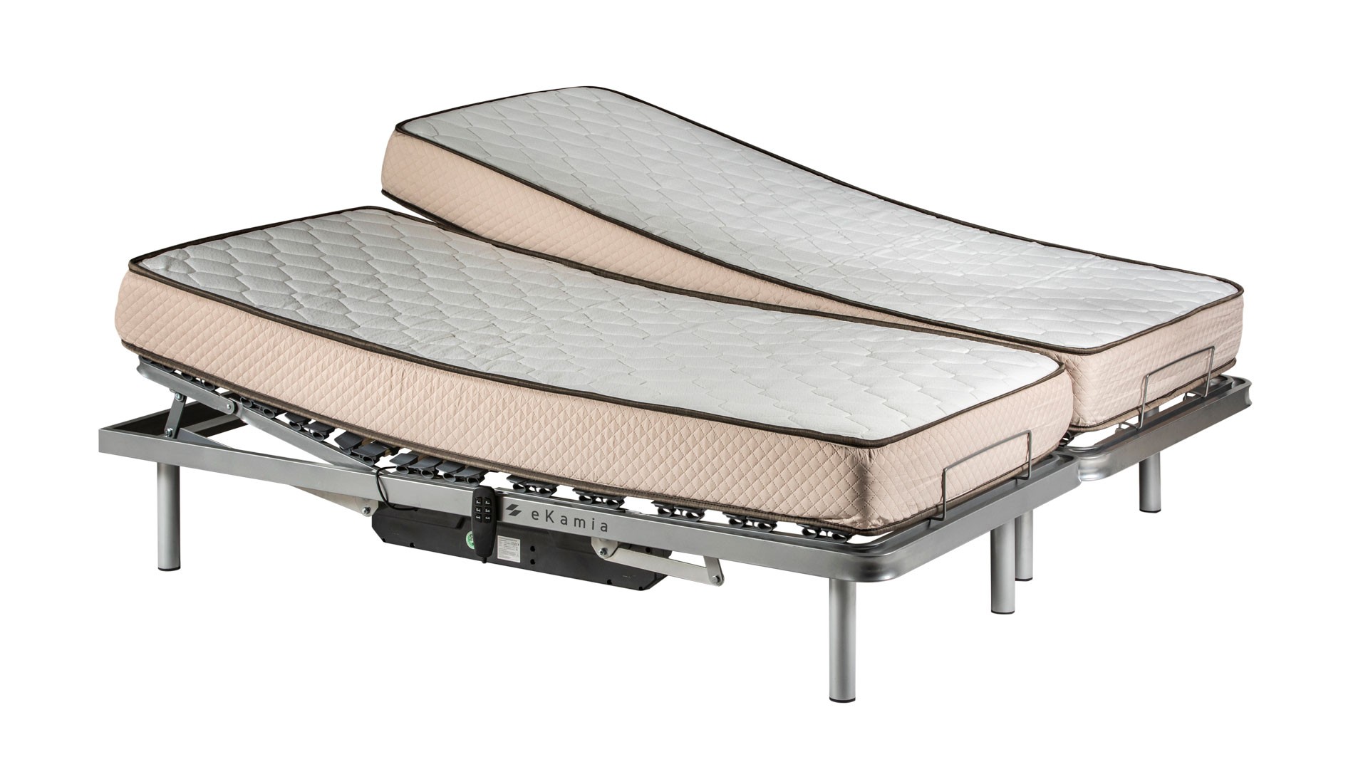 Cama articulada de matrimonio con colchón wite-mando i-180cmx190cm