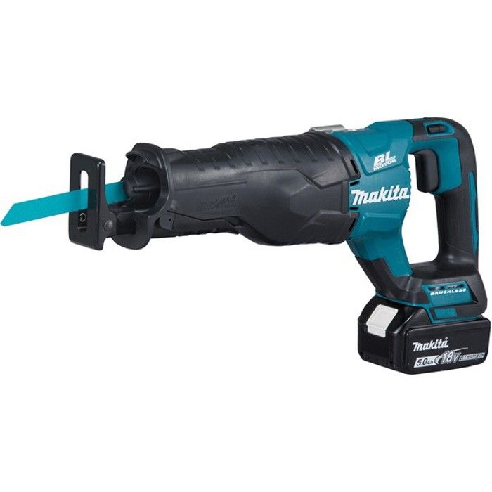 Sierra sable Makita 18 v li-ion 5 ah - 2 baterías, cargador en estuche - dj