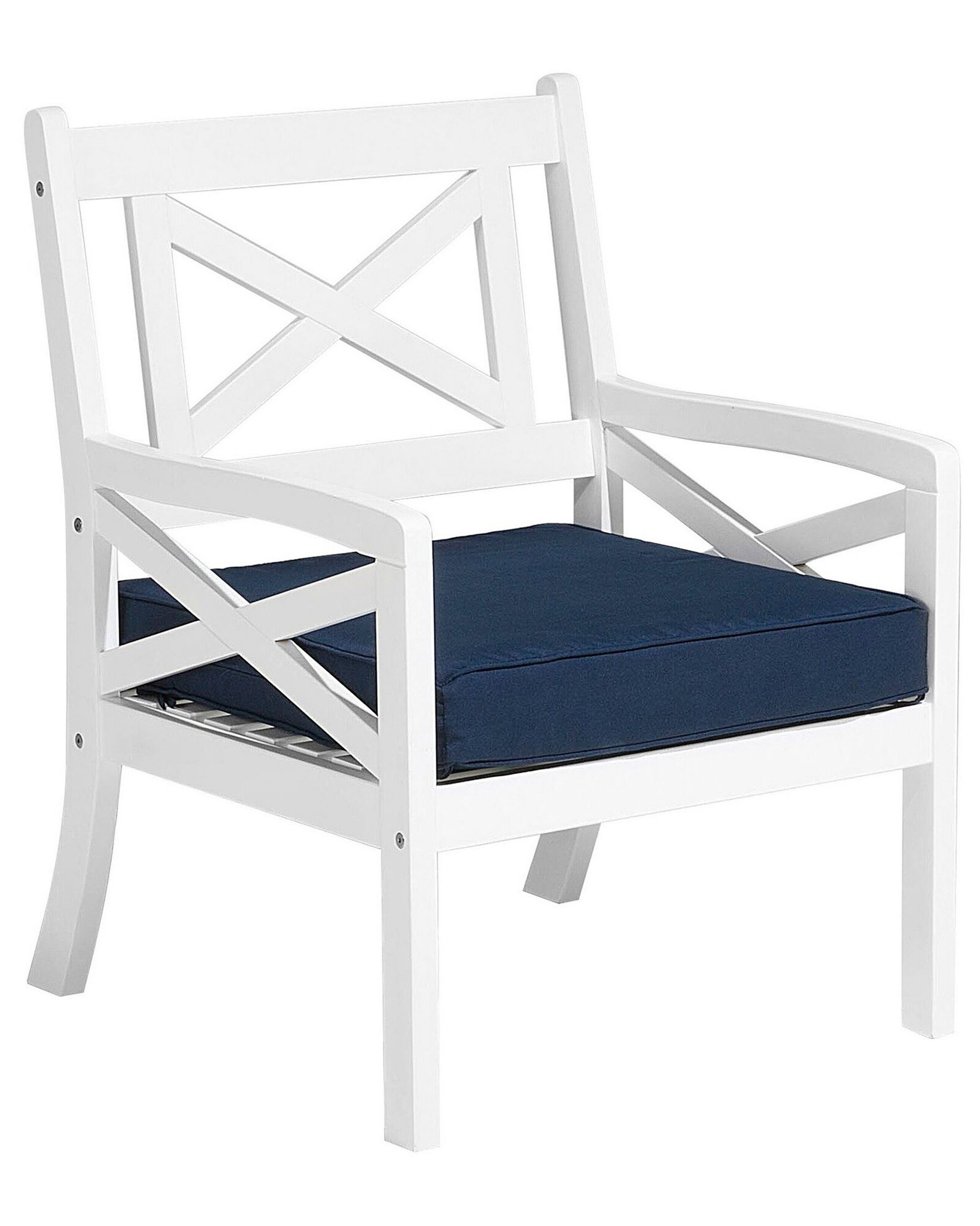 Silla de jardín baltic madera de acacia azul marino