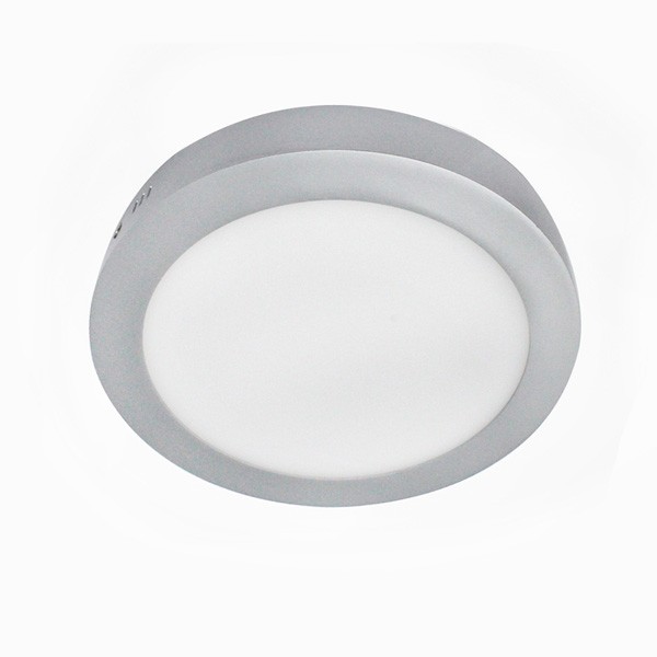 Downlight superficie LED redondo gris 20w neutra 4000k wonderlamp ø225mm