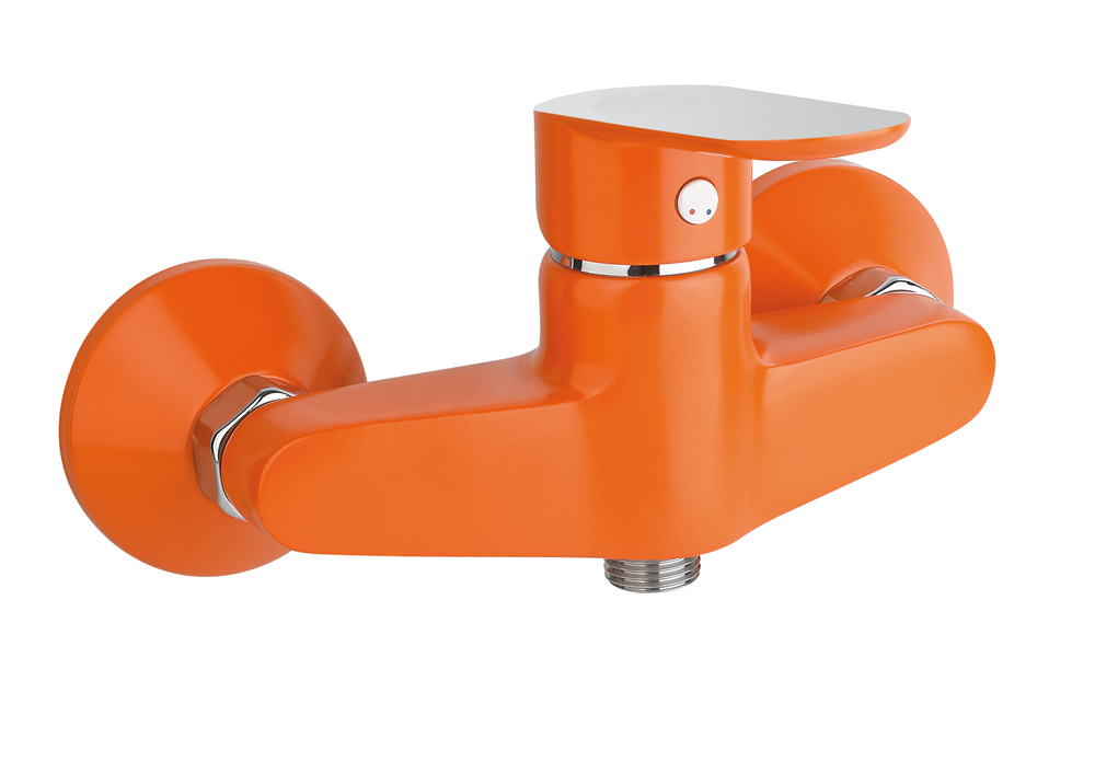 Mezclador de ducha kevon chic naranja/cromo