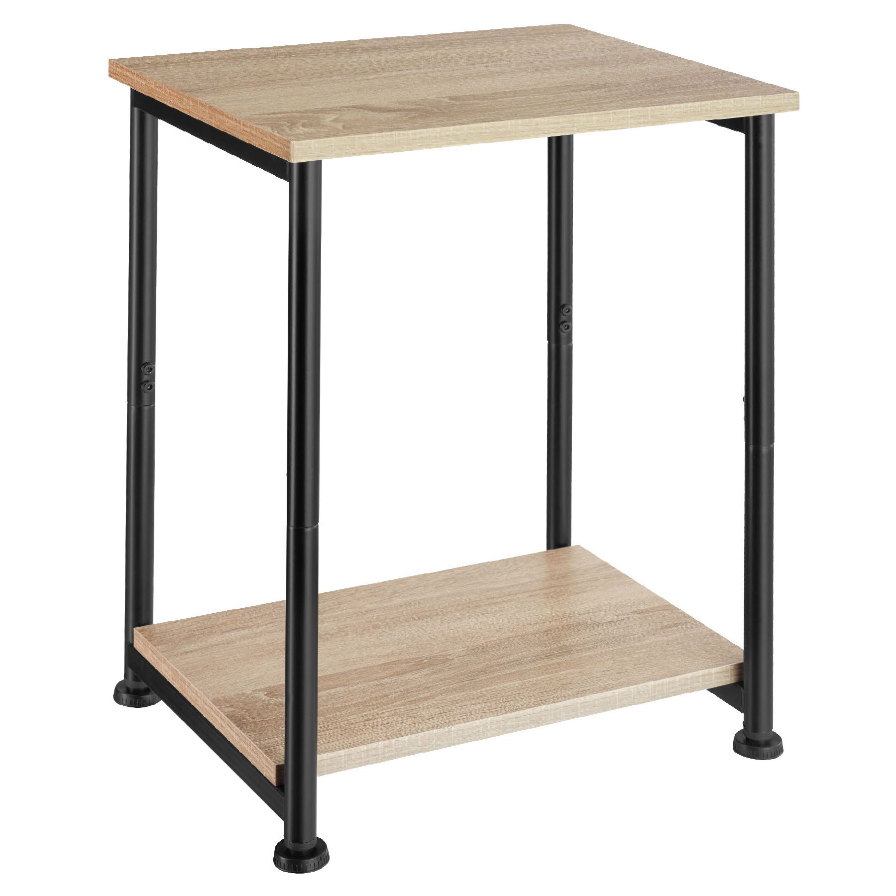 Mesa auxiliar 38,5 x 30 x 51,5 cm, madera industrial clara