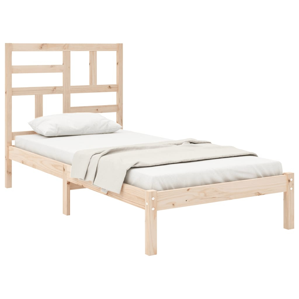 vidaXL estructura de cama sin colchón madera maciza 90x200 cm