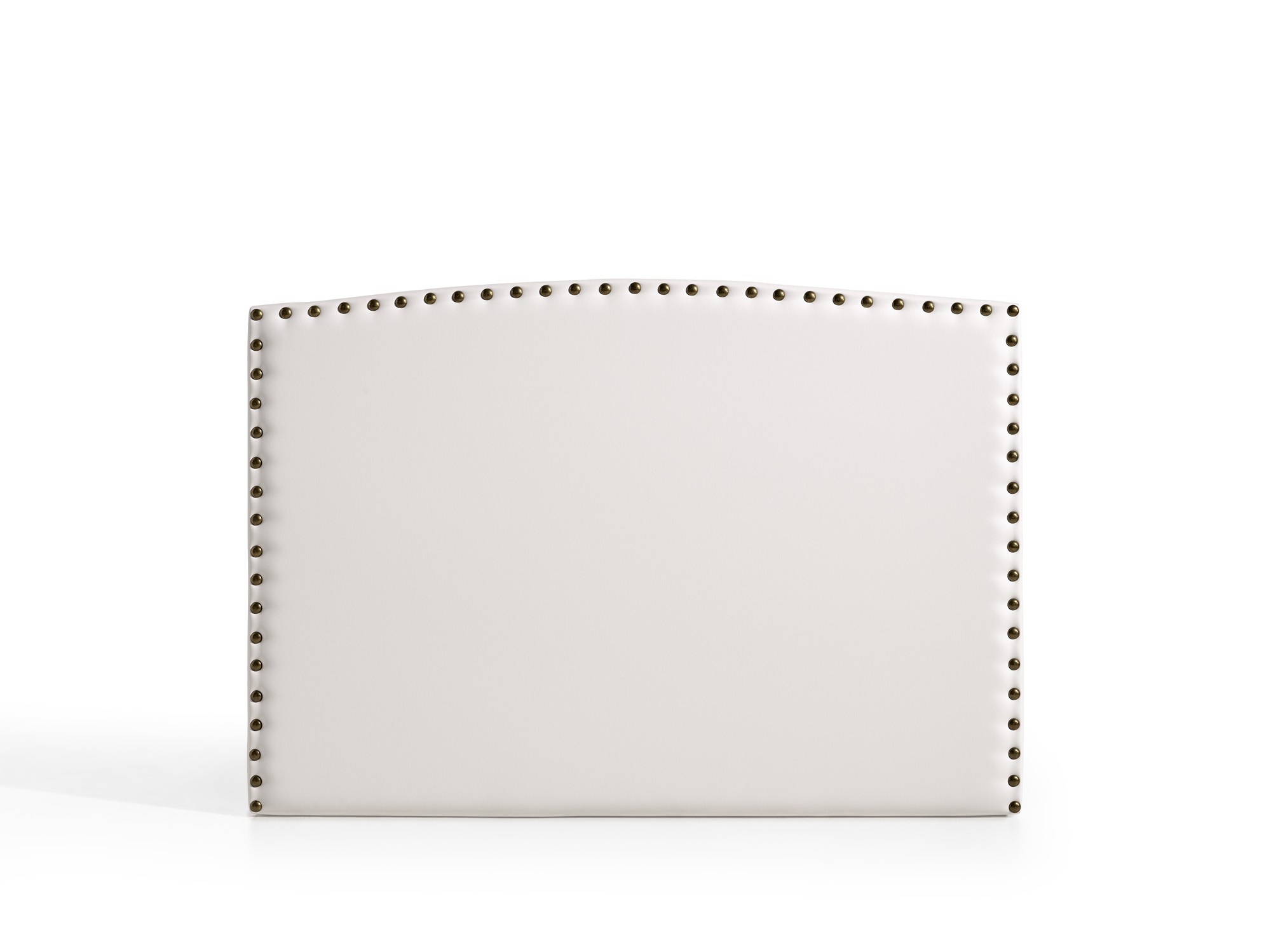 Cabecero ambar para cama de 135 de polipiel blanco 154x115x8. Matris