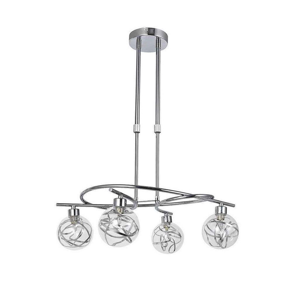 Varanasi chandelier 4xg9 chrome