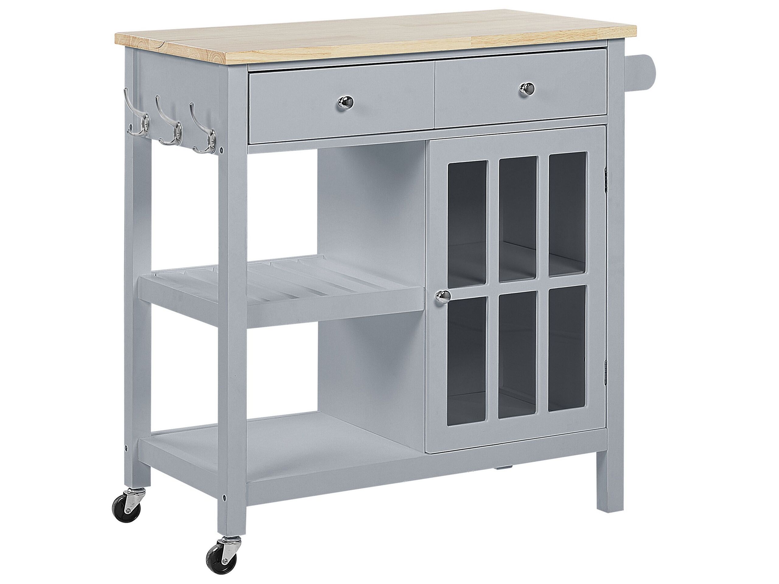 Carrito de cocina genoa gris