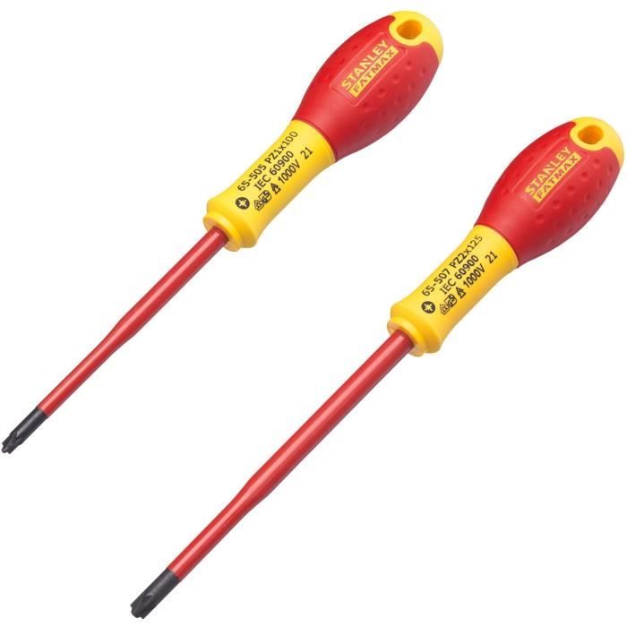 Juego de 2 destornilladores - stanley fatmax - fmht0-62649 - aislados 1000v
