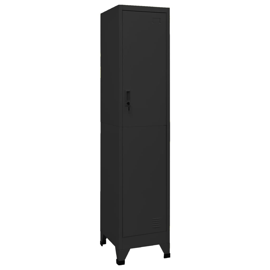 Taquilla de acero negro 38x45x180 cm efe6269