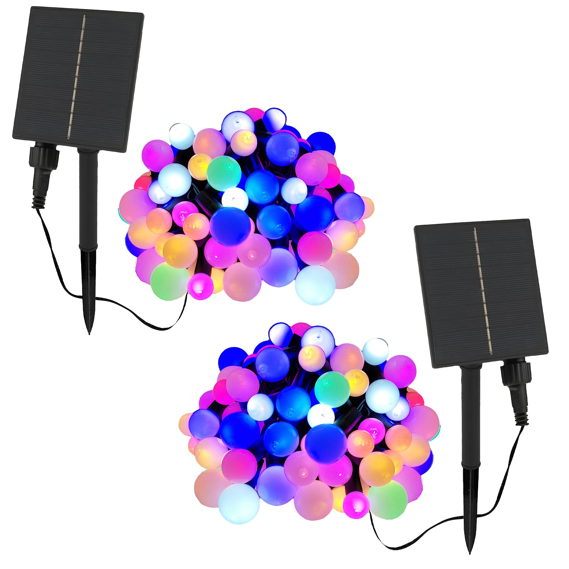 Juego de 2 luces solares de cadena 120LED billy