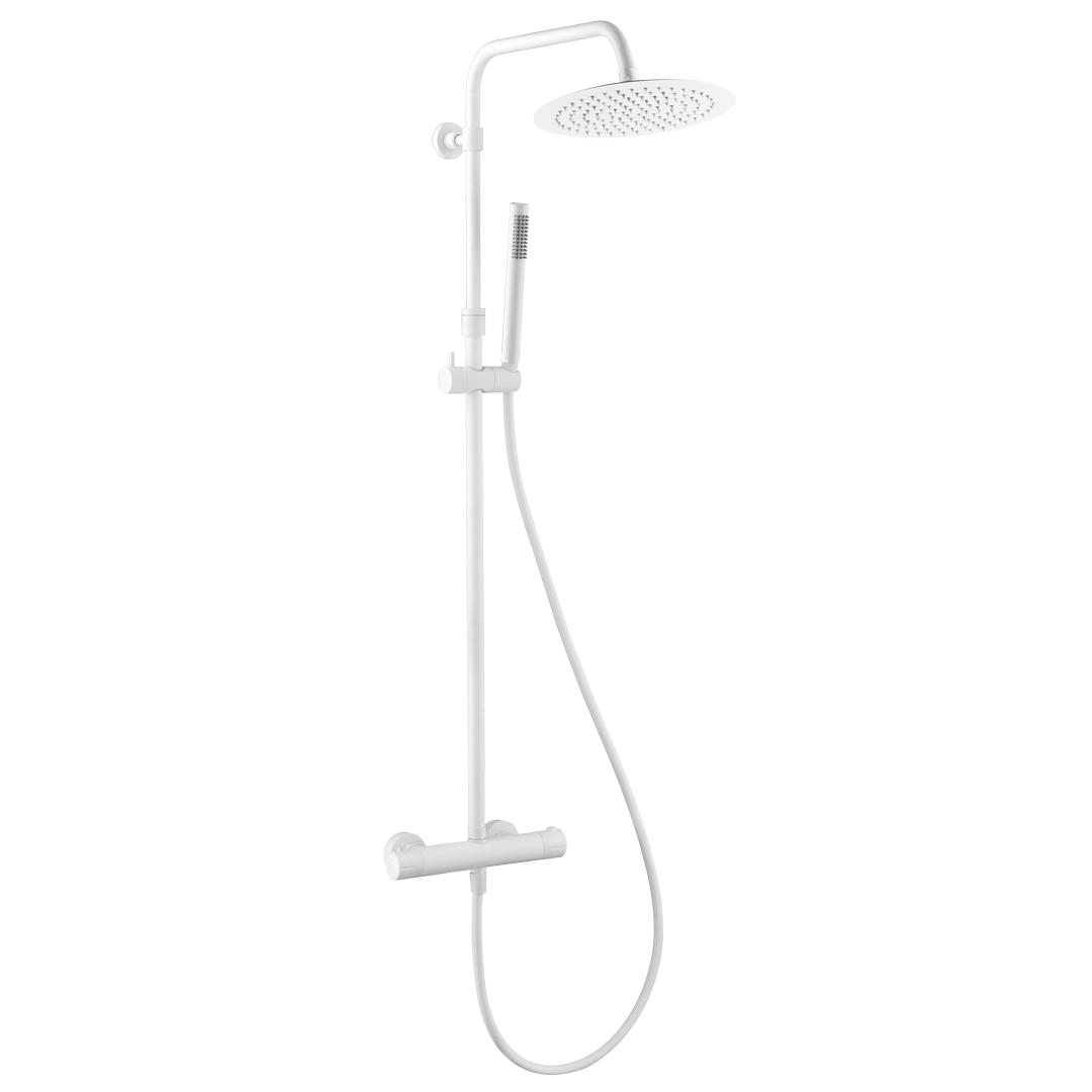 Columna de ducha termostática luisa ii blanca