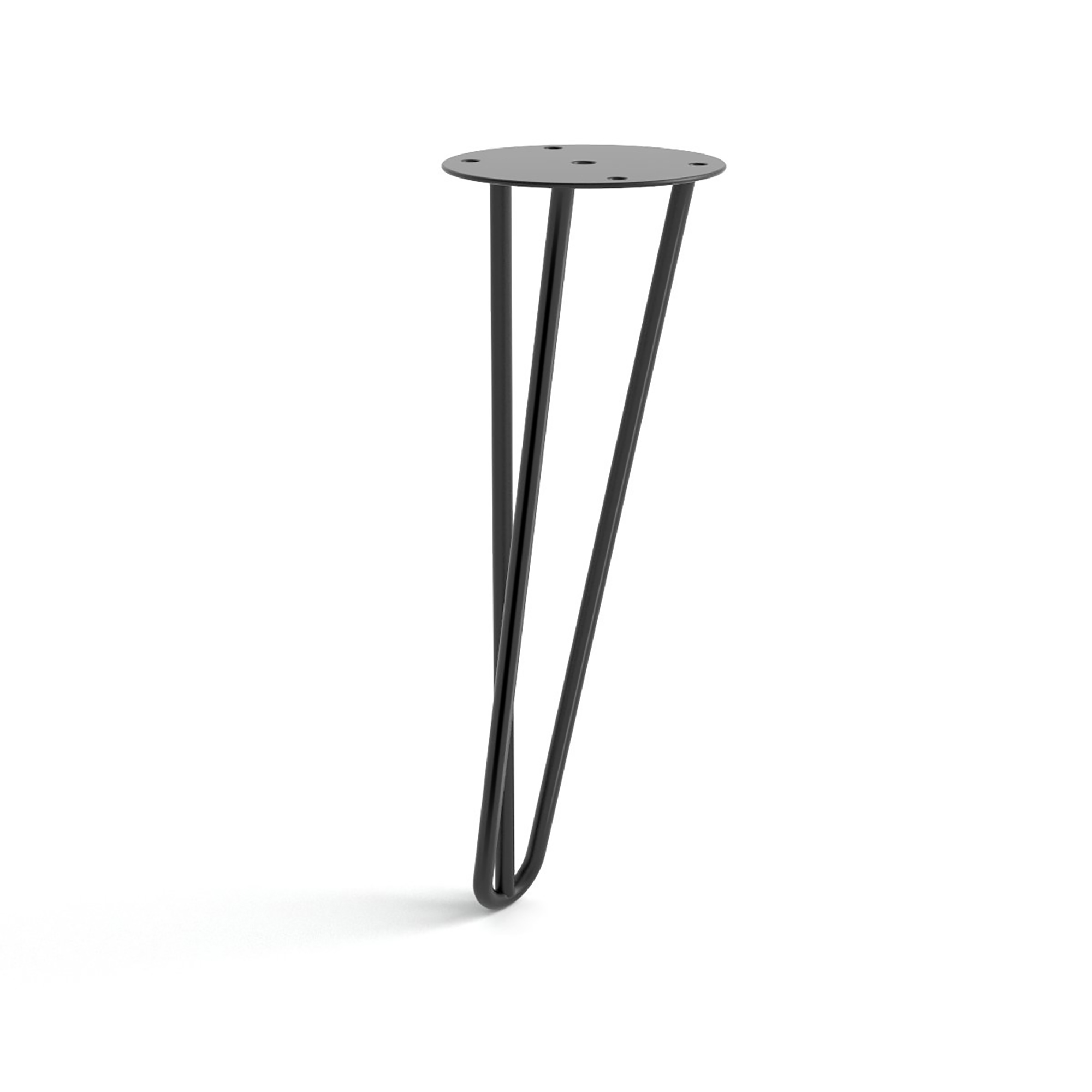 Pata de mesa rei 951 | 100x100x300 mm | negro poro | acero
