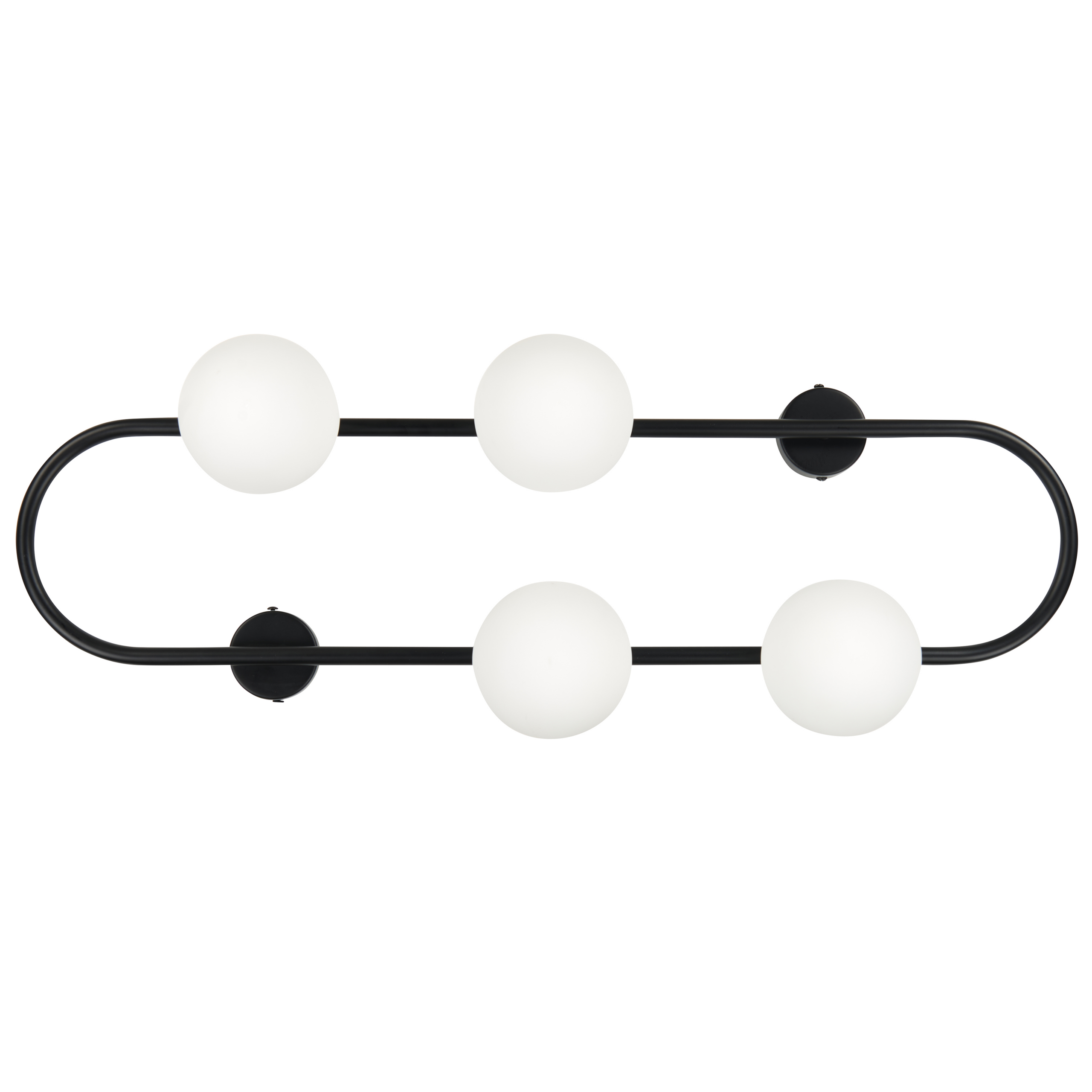 Lámpara de pared yango metal negro