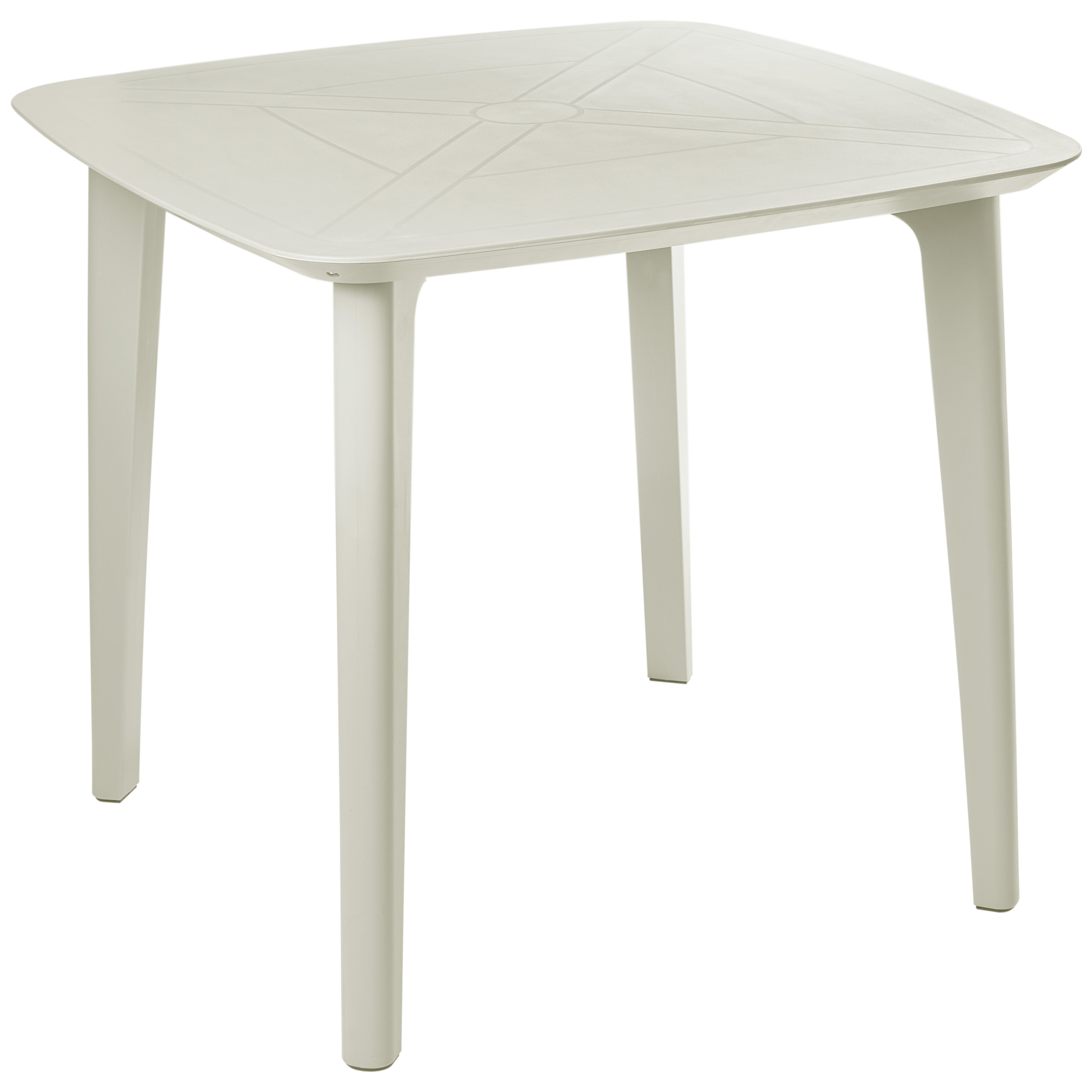 Mesa de jardín sorico 86 cm 86 cm beige claro