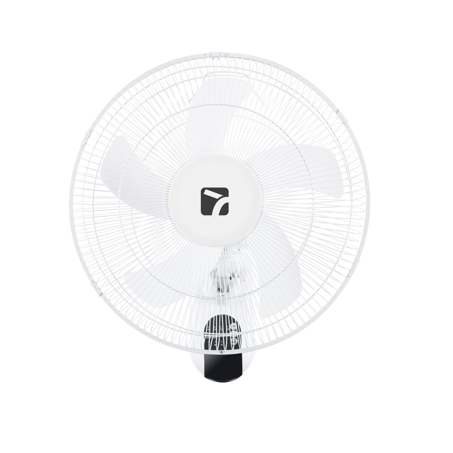 Ventilador de Pared 16" 40cm 45W 3 velocidades con mando Blanco Raydan Home