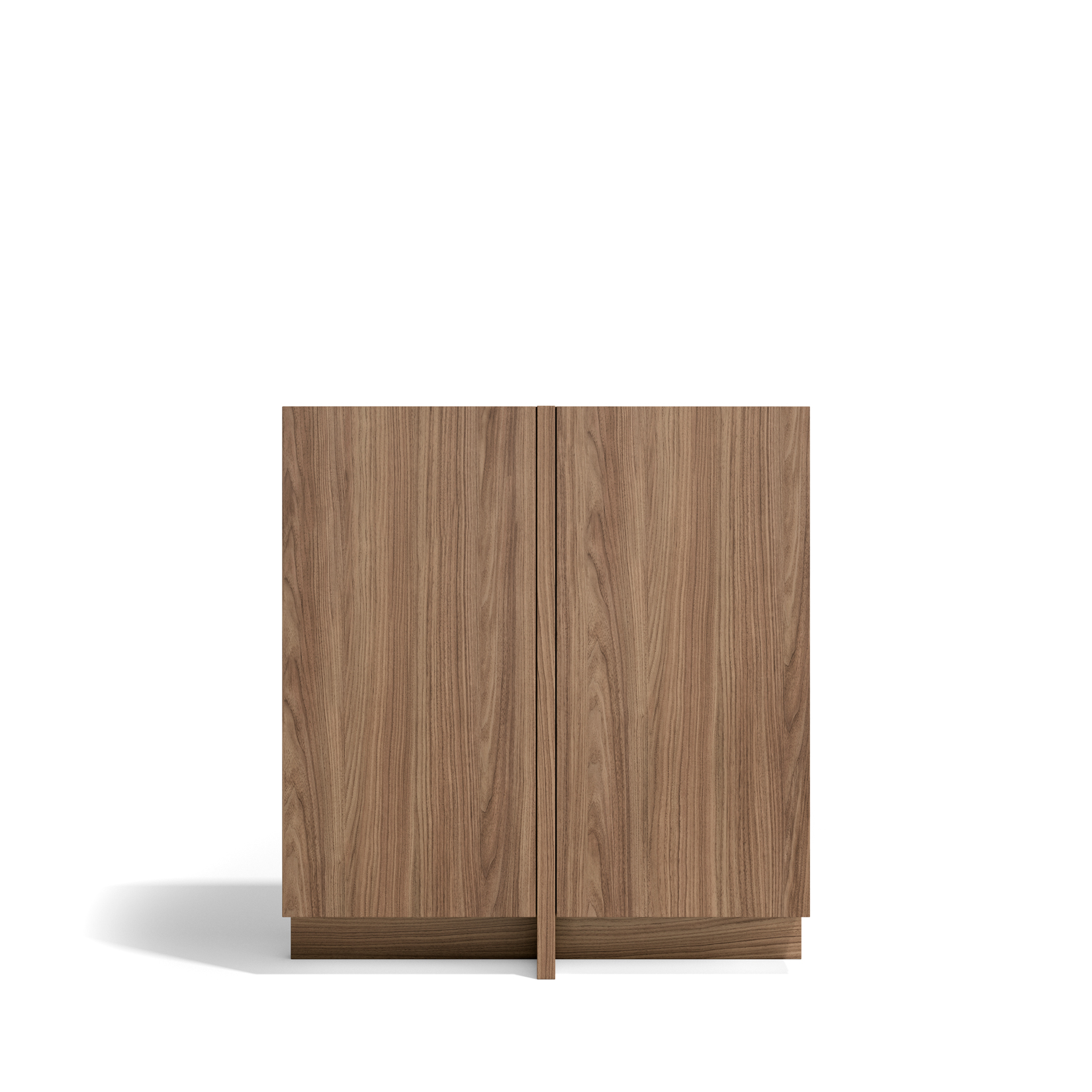Aparador soho con 2 puertas, en melamina, nogal, 94x87x27cm