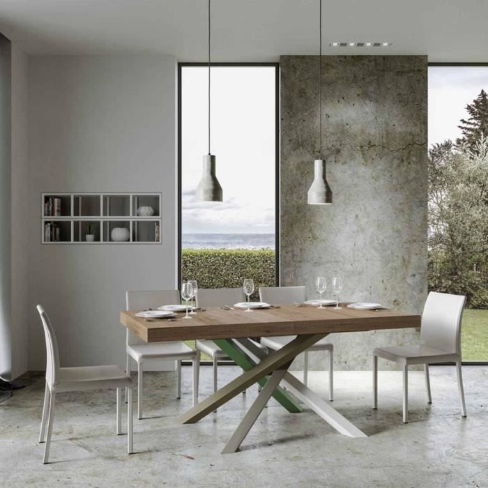 Mesa comedor extensible - chêne - 90x180-440 cm
