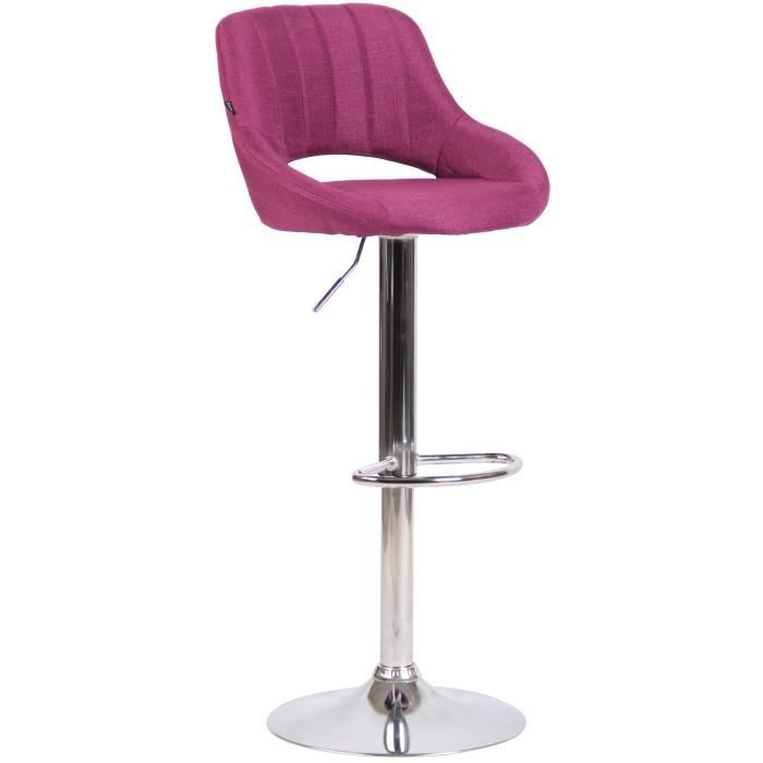 Taburete de bar elegante - tela - violeta - 85-105,5 cm