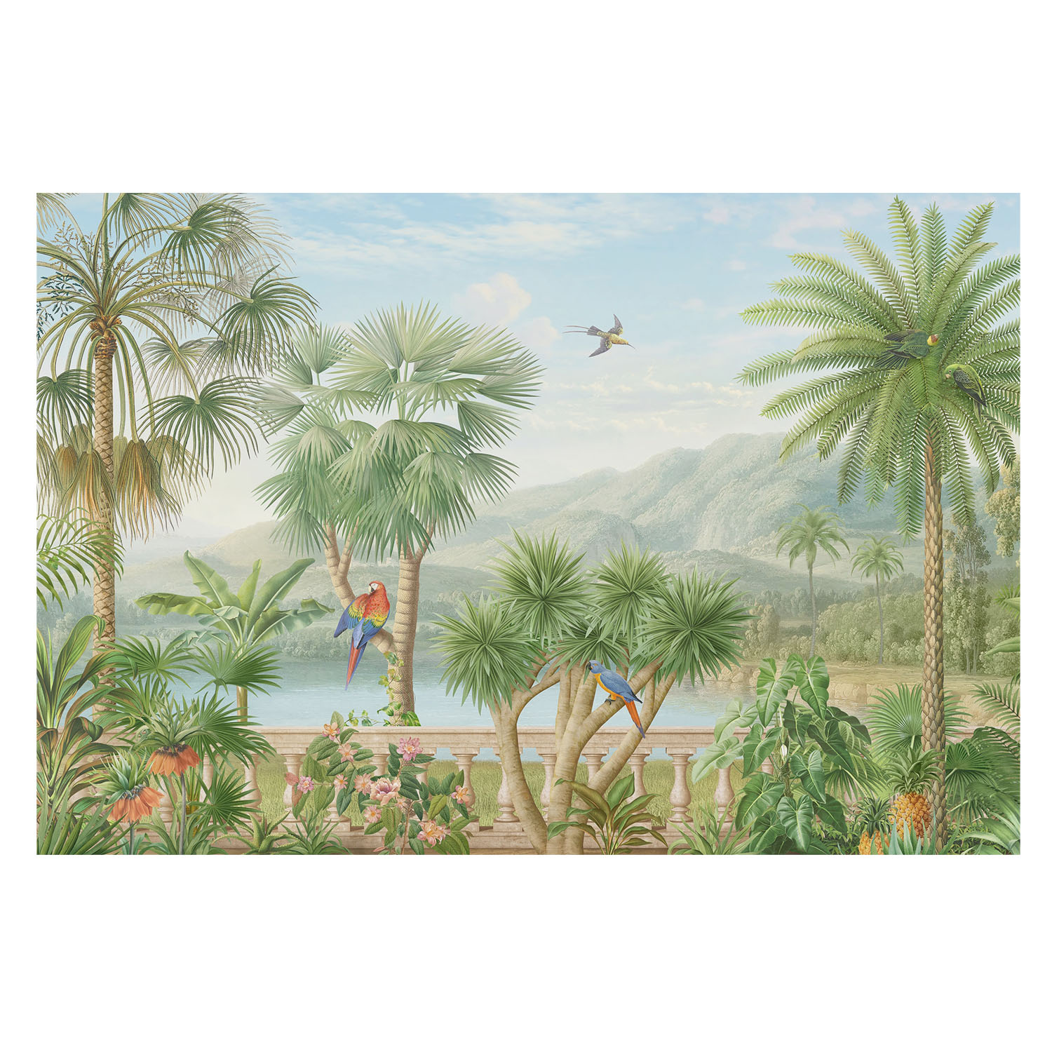 Papel pintado para paredes 250x250 paisaje exótico tulup