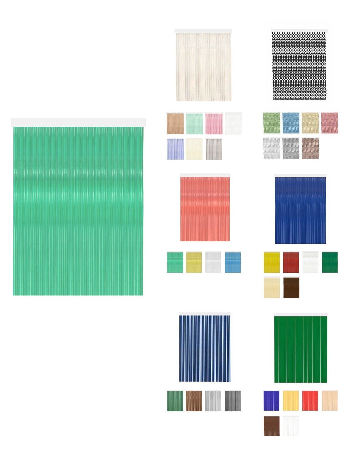 80 x 240 cm | diana - verde cristal | cortinas de exterior impermeables –