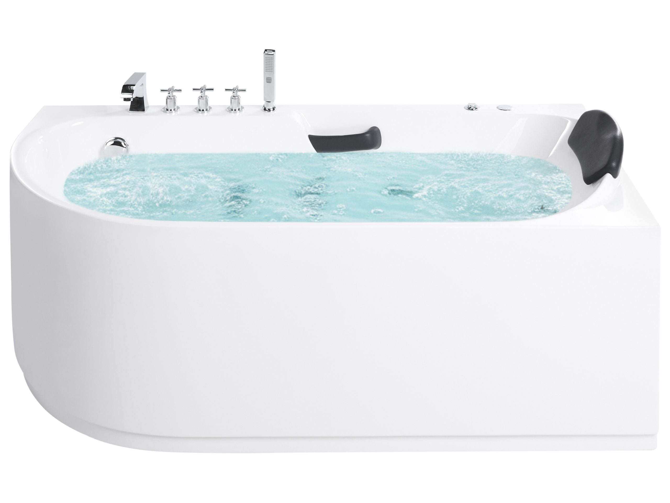 Bañera de hidromasaje sayula 170 x 80 cm blanco izquierda