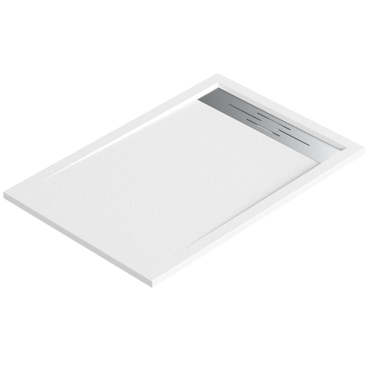 Plato ducha resina valvula y rejilla | blanco | 90 x 150cm