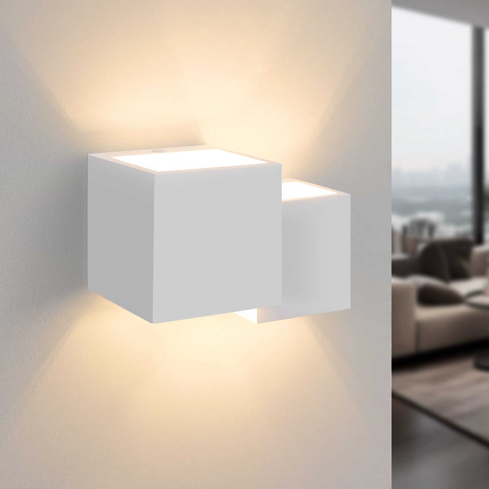 Nettlife aplique pared g9 blanco 19.7x13.5