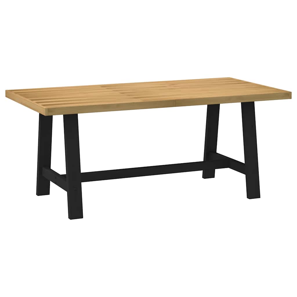 Mesa comedor noain patas forma a madera maciza pino 180x90x75cm oif903051
